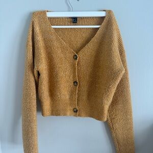 Forever 21 Golden Cardigan Sweater